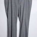 Loft  Marisa Trouser Dress Pants Black Gray Plaid Size 18 Tall Casual Workwear Photo 0