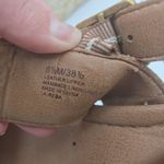 Lucky Brand  REBA Leather Designer Espadrille Wedge Platform Sandals Size 8.5 M Photo 1