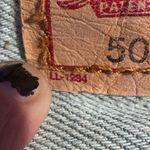 Levi's 505 VINTAGE WOMENS 36/30 Distressed Light Blue Denim Shorts Photo 8