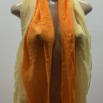 Icon Collection Orange and Yellow Sheer Scarf. New With Tags. Photo 0