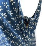 Liz Claiborne Vintage 90s Women's Maxi Sleeveless Dress Denim Floral Print sz 10 Photo 4