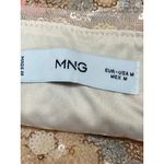 Mango MNG Women's Multicolor Geometric Sequin Side Zip Mini Pencil Skirt Size M Photo 4