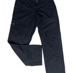 prAna Women Black Cargo Pants Size M Straight Leg Casual Zipper Closure Photo 0