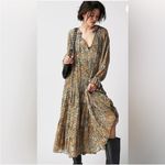 Free People  Feeling Groovy Maxi Dress In Black Small Photo 4