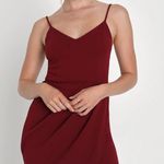 Lulus  Forever Your Girl Wine Red Bodycon Dress NWT size xs Photo 2