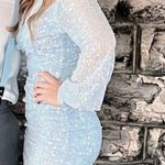 Windsor Sparkly Blue Mini Dress Photo 0