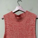 Anthropologie Daily Practice MockNeck Sleeveless Ribbed Midi dress Coral Size XL Photo 6