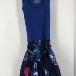 Aeropostale 🌺  Stretch navy blue floral tank DRESS 🌺 Photo 0