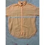 Massimo Dutti  Linen Blend Button-Up Long Sleeve Shirt Photo 4