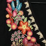 Solitaire Wo size XL Black LOUNGE SUMMER DRESS FLORAL EMBROIDERY POCKETS CLEAN Photo 5