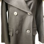 Fleurette Double Breasted Wool Coat Lamb NWT 2 Black Photo 4