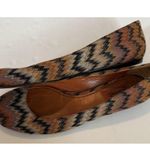 Missoni  Ballet Flats Sz 39 (6.5) Aztec Woven Black Orange Comfort Office Casual Photo 3