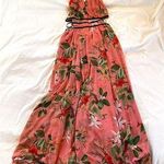 EXPRESS Pink Floral Cut Out Maxi - Small Photo 0