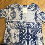 Zaful ZANGO blue and white print dress size medium Photo 2