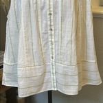 Free People Striped Button Sleeveless Peplum Top Shirt Blouse Cotton Size XS Photo 2