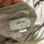 Aerie  Grey Marled Light Weight Pull Over Crewneck Sweatshirt Women’s Size Small Photo 4