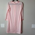 VINTAGE MERVILLE HOUSE DRESS DAY ROBE DUSTER PINK APPLIQUÉ COLLAR SIZE M Size M Photo 1