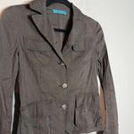Alice + Olivia  brown linen blend blazer jacket Photo 1