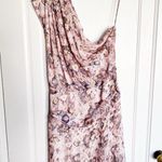 IRO • Freesia Dress silk chiffon one shoulder draped mini Lilas purple pink Photo 11