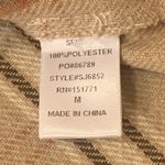 Le lis  NWOT jacket shacket women’s medium beige brown white light red plaid Photo 3