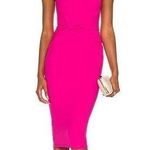 Nookie NWT Lust One Shoulder Midi Dress in Neon Pink Photo 0