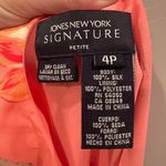 Jones New York Vintage Signature Pink Floral Silk Midi Skirt Size 4 Petite Photo 2