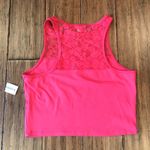 Aeropostale Crop Top Map to Mars Pink Lace Photo 5
