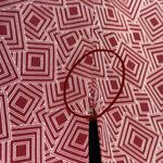 Equipment Arden Puff Sleeve Silk Top in Red Geometric Print Photo 12