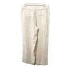 A New Day  Cream Linen Pinstripe Wide Leg Pants‎ Photo 1