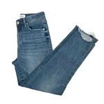 Pistola  blue high rise distressed Monroe slim raw jeans 27 #1989 Photo 5