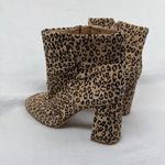 Gianni Bini  Leopard Print Ankle Boots Size 9.5M Block Heel Leather Upper‎ Photo 4