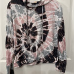 C&C California  Tie-Dye Twist Front Pullover Hoodie Sweatshirt, M Photo 0