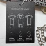 INC International Concepts Quilted Animal Print Convertible Belt Bag Grey XL Gray Photo 7