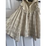 Pilcro  Womens XS Tan Sleeveless Top Anthro Cottagecore Clean Girl High Neck Fem Photo 3