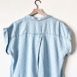 Thread and Supply Crescent Dress light wash Floret Print denim M Blue Size M Photo 6