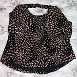 Ark & Co. . | Taj Mahal Blouse Keyhole Graphic | Black/Tan | Womens | M Photo 0