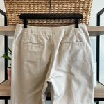 Chico's  Mid-Rise Stretch Cotton Khaki Cropped Dress Pant Trouser, 8 Photo 4