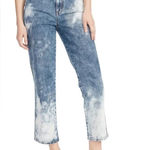 Ella Moss  Bleached High Waist Straight Leg Ankle Jeans size Junior 32 Photo 0