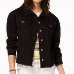 Say What? Say What ? Embroidered Floral Denim Jacket Size Small Photo 0