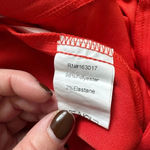 Princess Polly Women's  Work Trousers Vibrant Red Orange Wide-Leg Pants Size 4 Photo 3