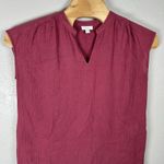 Pure J Jill Cotton Gauze Shirt Dress Womens Small Pink Lagenlook Beachy Pockets Photo 1