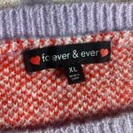 FOREVER & EVER Long Sleeve Crewneck
Checkered Hearts Pullover
XL Red Photo 6