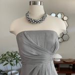 Laundry by Shelli Segal Metallic silver gown - Photo 1