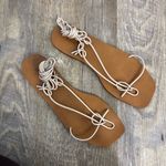 ALOHAS NEW  Misty lace up sandals in cream Photo 4