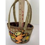 Vintage TIGGER Woven Wicker Rattan Straw Handbag Tote Purse Bag Basket Boho Photo 10