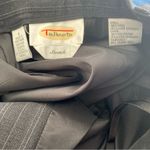 Talbots  Wool Blend Pin Stripe Straight Leg Pants Charcoal Sz 4 Photo 6