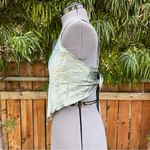 Victoria's Secret Victoria’s Secret Silk Napkin Scarf Tie Top Green with Beading size M/L Photo 3