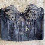 Victoria's Secret Vintage Victoria’s Secret Black Backless Bustier Bra Photo 0