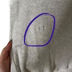 Nation Ltd  Womens Long Sleeve Blouse Size Small Gray Rib Knit Crocheted Lace Photo 5