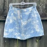Akaiv  Tie Dye Cloud Blue and White Mini Skort NWT | L Photo 4